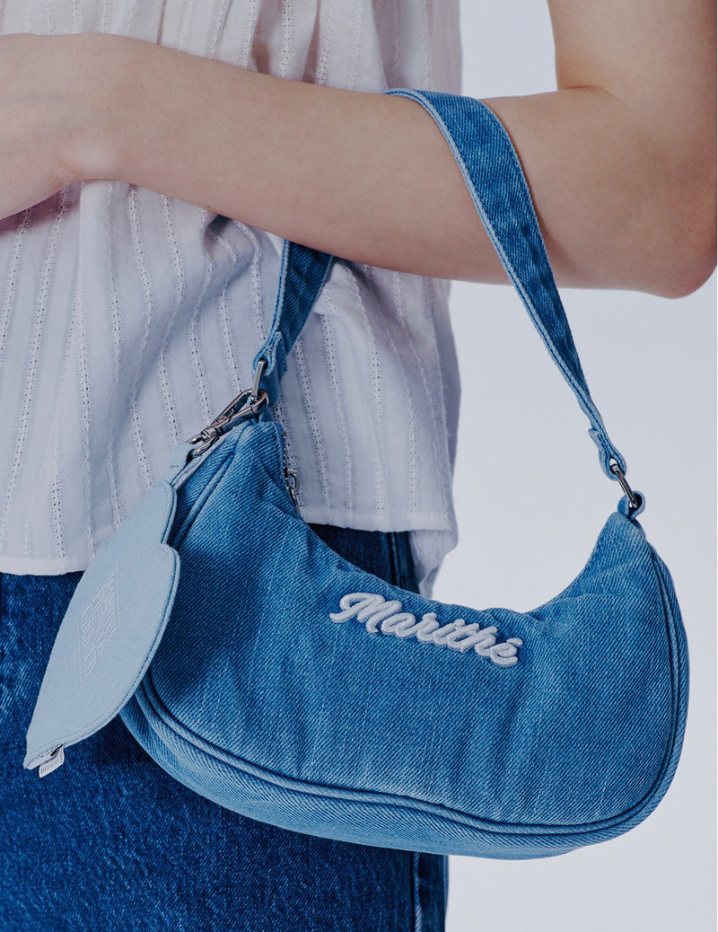 韓國代購 | Marithe EMBROIDERY LOGO SHOULDER BAG