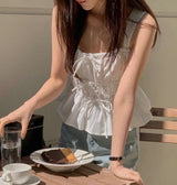 蝴蝶結層次修腰背心