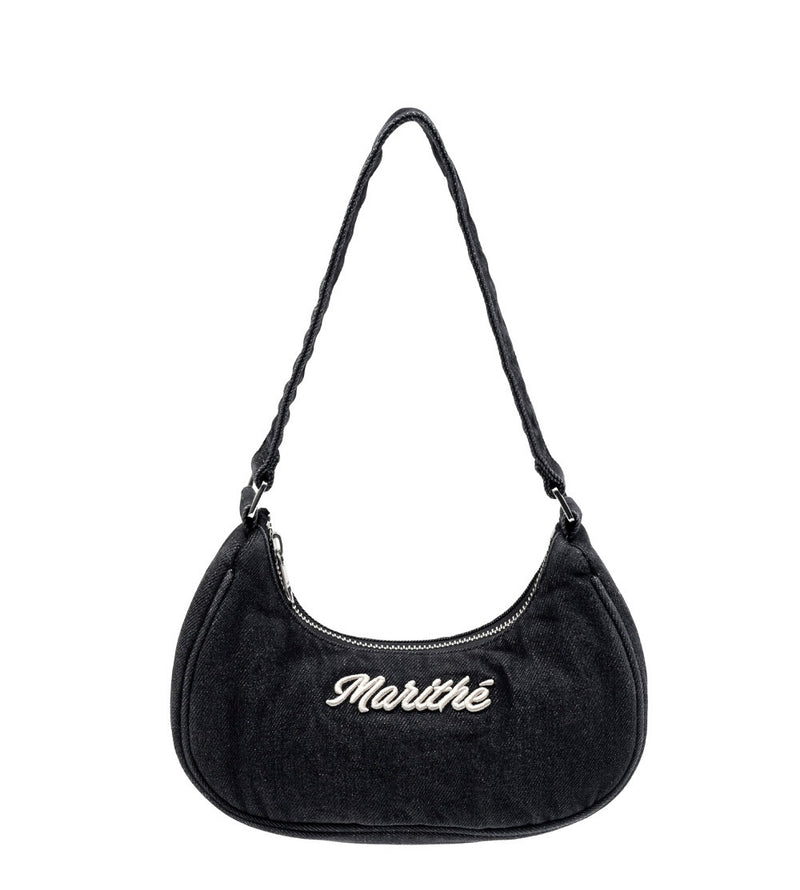 韓國代購 | Marithe EMBROIDERY LOGO SHOULDER BAG